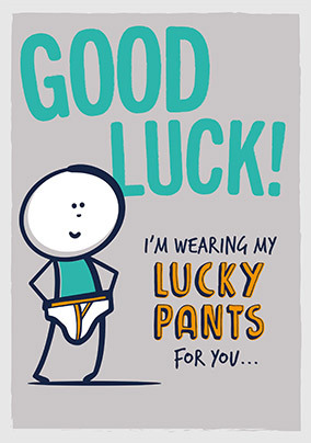 Lucky Pants Good Luck Card