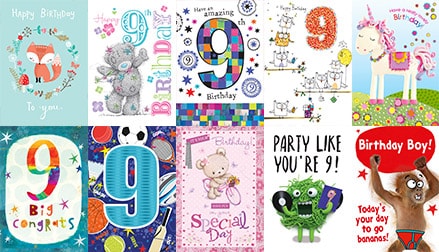 Mixed Kids Age 9 Birthday Pack