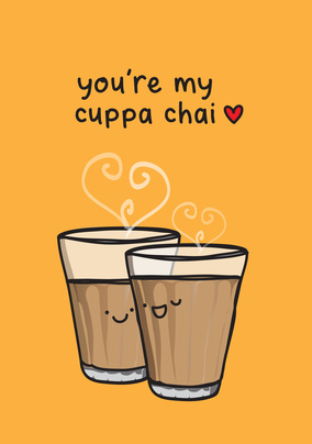 My Cuppa Chai Anniversary Card