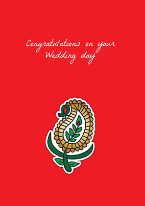 Congratulations on Your Wedding Day Card