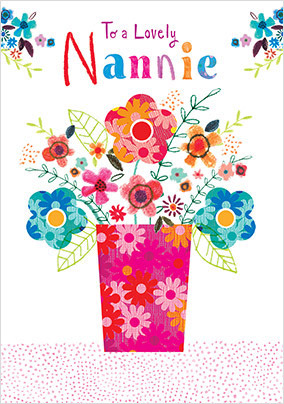 Lovely Nannie Floral Mother's Day Card