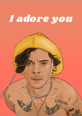 I Adore You Anniversary Card