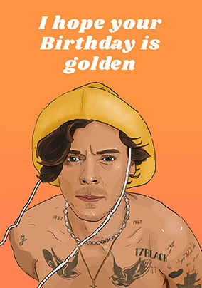 Golden Birthday Card