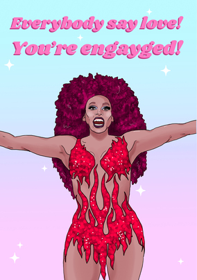 You're Engayged Say Love Engagement Card