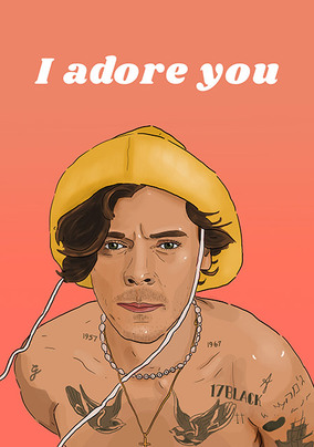I Adore You Valentine Card