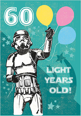 60 Light Years Birthday Card