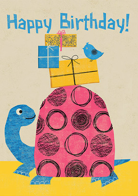 Tortoise Birthday Card