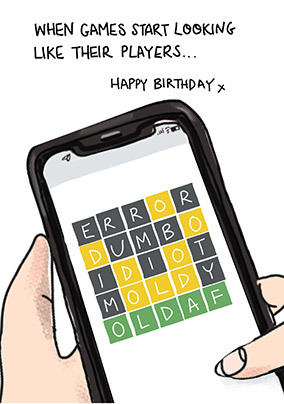Games Look Like Players Birthday Card