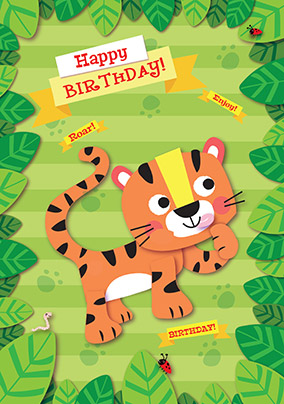 Happy Birthday Tiger Card