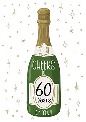 60 Years Of You Birthday Card