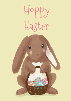 Hoppy Easter Rabbit Card