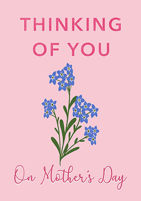 Forget Me Not Mother's Day Card
