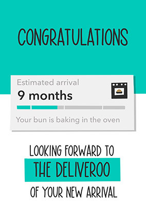 Congratulations Estimated Arrival New Baby Card