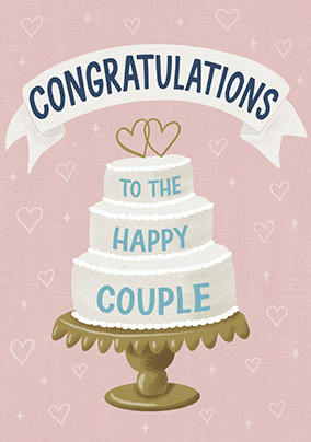 Congratulations to the Happy Couple Wedding Card