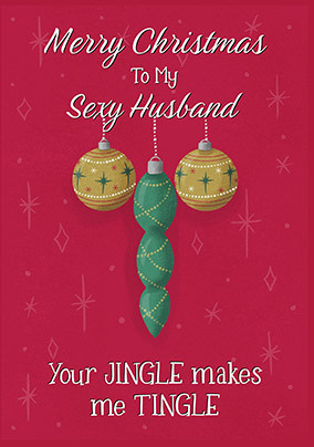 Husband Jingle Tingle Christmas Card