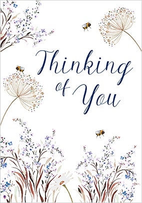 Thinking Of You Bees Sympathy Card
