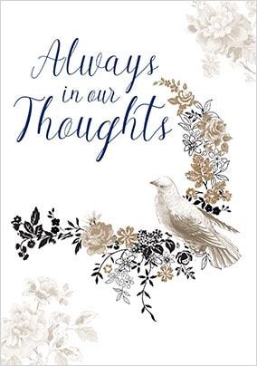Always In Our Thoughts Sympathy Card