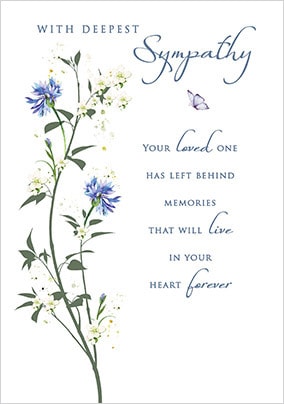 Memories Sympathy Card