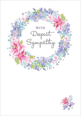 Wreath Sympathy Card