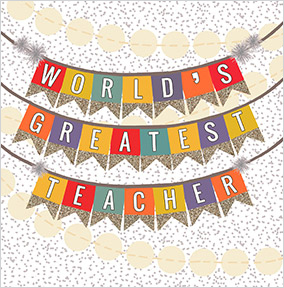 World's Greatest Teacher Thank You Card