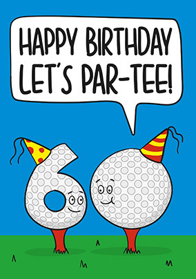 Par-tee Birthday Card