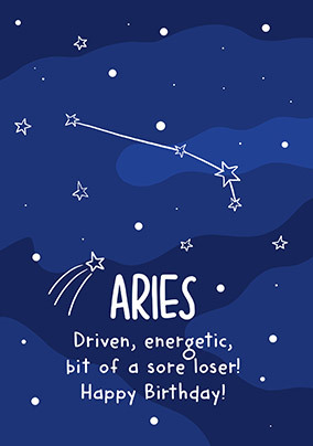 Aries Birthday Card