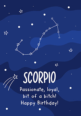 Scorpio Birthday Crd