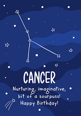 Cancer Birthday Card