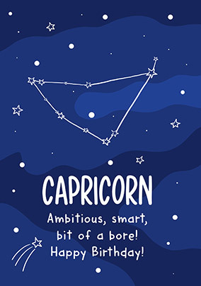 Capricorn Birthday Card