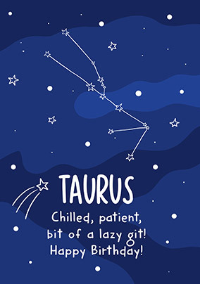 Taurus Birthday Card