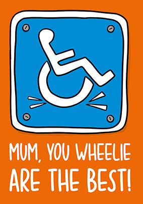 Wheelie Mother's Day Card
