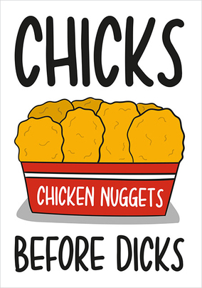 Chicken Nuggets Valentine Card