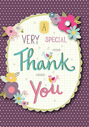 A very Special Thank You Card