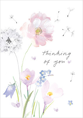 Thinking of You Flower Card