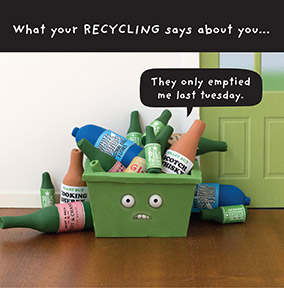 What your Recycling says Greeting Card