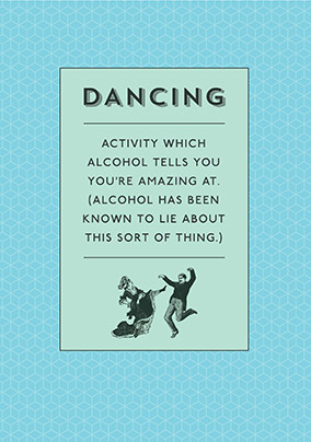 The Meaning Dancing Birthday Card