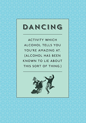 The Meaning Dancing Birthday Card