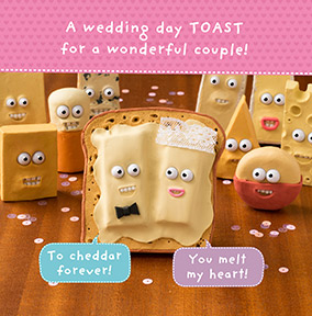 Wedding Toast Wedding Day Card