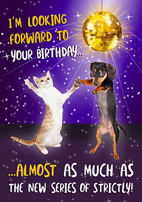 Looking Forward Funny Birthday Card