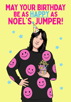 Birthday as Happy as Noel's Jumper Card