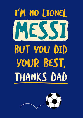 No Lionel Messi Father's Day Card