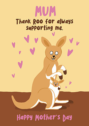 Thank Roo Mother's Day Card