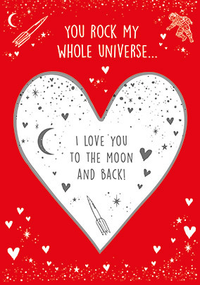 You Rock My Universe Secret Message Card