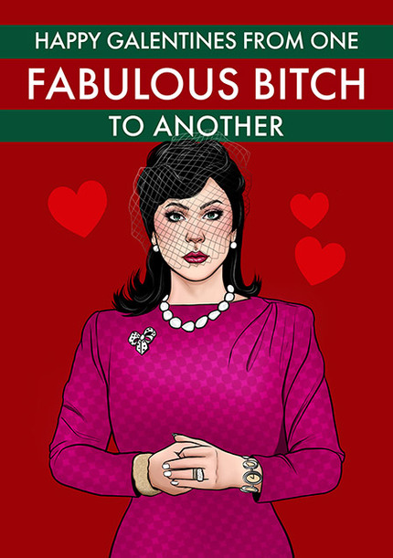 Fabulous Bi*ch Galentine's Card