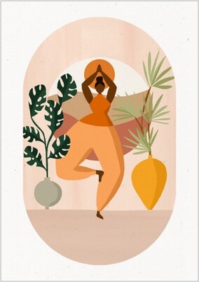 Tree Pose Plant Card