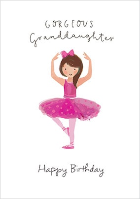Gorgeous Granddaughter Birthday Card1