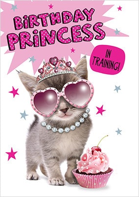 Birthday Princess In Training Card