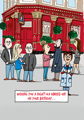 Knees up Birthday Card