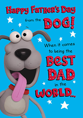Happy Father's Day from the Dog Card