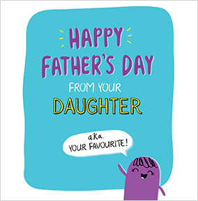 Happy Father's Day from Your Daughter Card